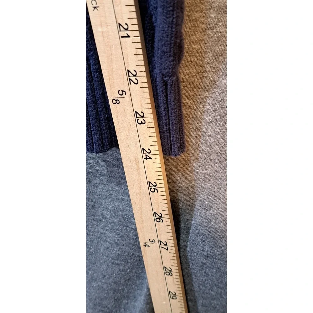 IZOD‎ Mens Navy Blue Cable Knit 1/4 Zip Sweater Size Medium Cotton